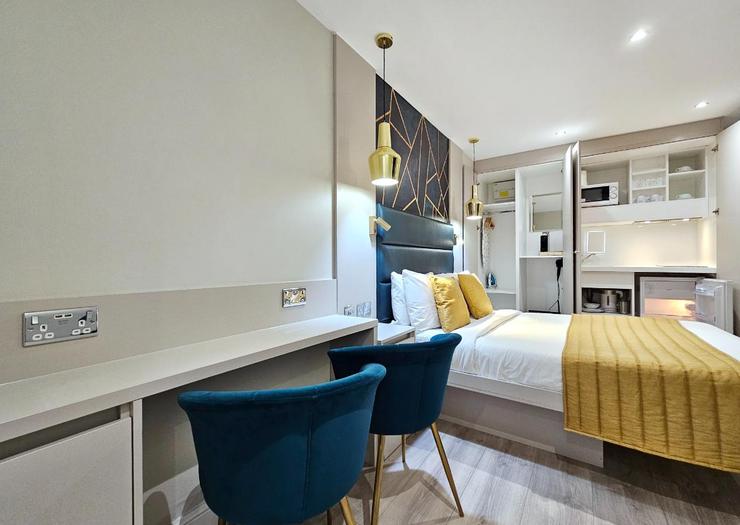 Habitación Doble Studio (planta baja, sin ventana) NOX Hyde Park Londres Habitación Doble Studio (planta baja, sin ventana) NOX Hyde Park Londres