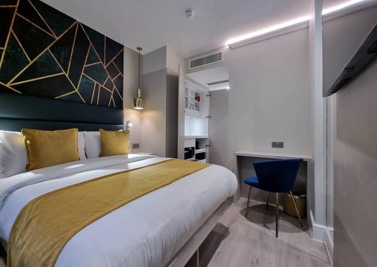 Habitación Doble Studio (planta baja, sin ventana) NOX Kensington Gardens Londres Habitación Doble Studio (planta baja, sin ventana) NOX Kensington Gardens Londres