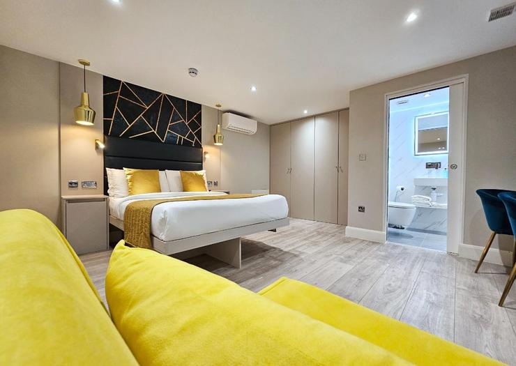 Habitación Doble Studio (planta baja, sin ventana) NOX Hyde Park Londres Habitación Doble Studio (planta baja, sin ventana) NOX Hyde Park Londres