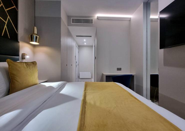 Habitación Doble Studio (planta baja, sin ventana) NOX Kensington Gardens Londres Habitación Doble Studio (planta baja, sin ventana) NOX Kensington Gardens Londres