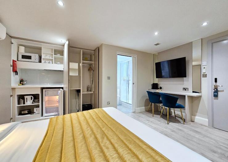 Habitación Doble Studio (planta baja, sin ventana) NOX Hyde Park Londres Habitación Doble Studio (planta baja, sin ventana) NOX Hyde Park Londres