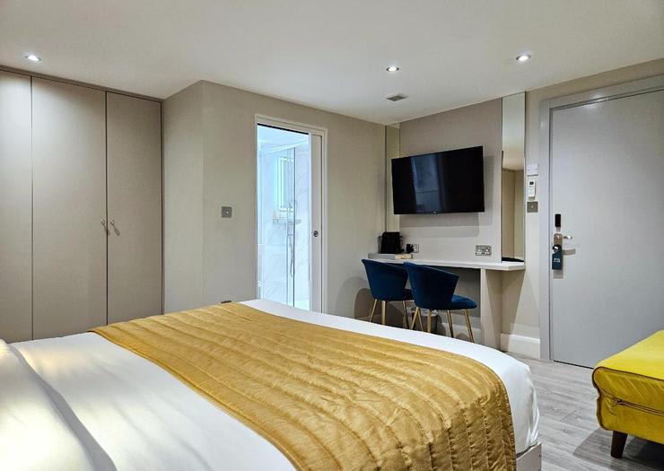 Habitación Doble Studio (planta baja, sin ventana) NOX Hyde Park Londres Habitación Doble Studio (planta baja, sin ventana) NOX Hyde Park Londres