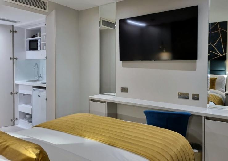 Habitación Doble Studio (planta baja, sin ventana) NOX Edgware Road Londres Habitación Doble Studio (planta baja, sin ventana) NOX Edgware Road Londres